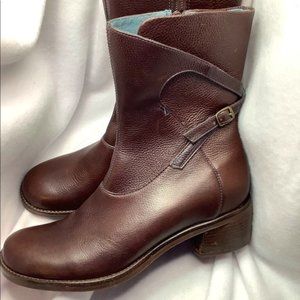 Clarks Chocolate Brown Leather Ankle Boots